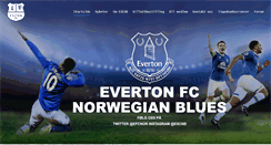 Desktop Screenshot of evertonfc.no